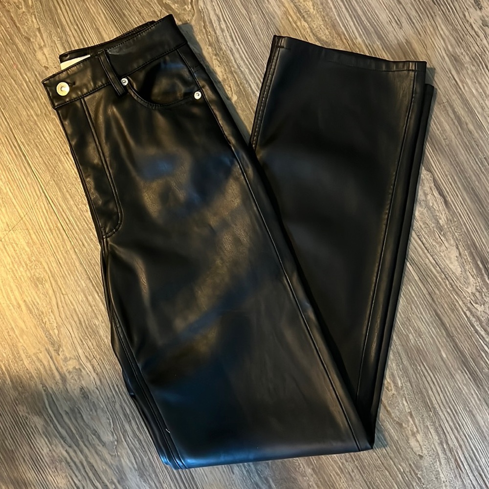 Zara leather pants